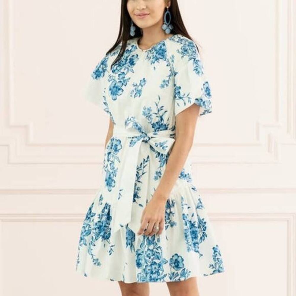 Rachel Parcell Ruffle Front Tie Cotton Dress Size‎ XXS - Picture 12 of 13